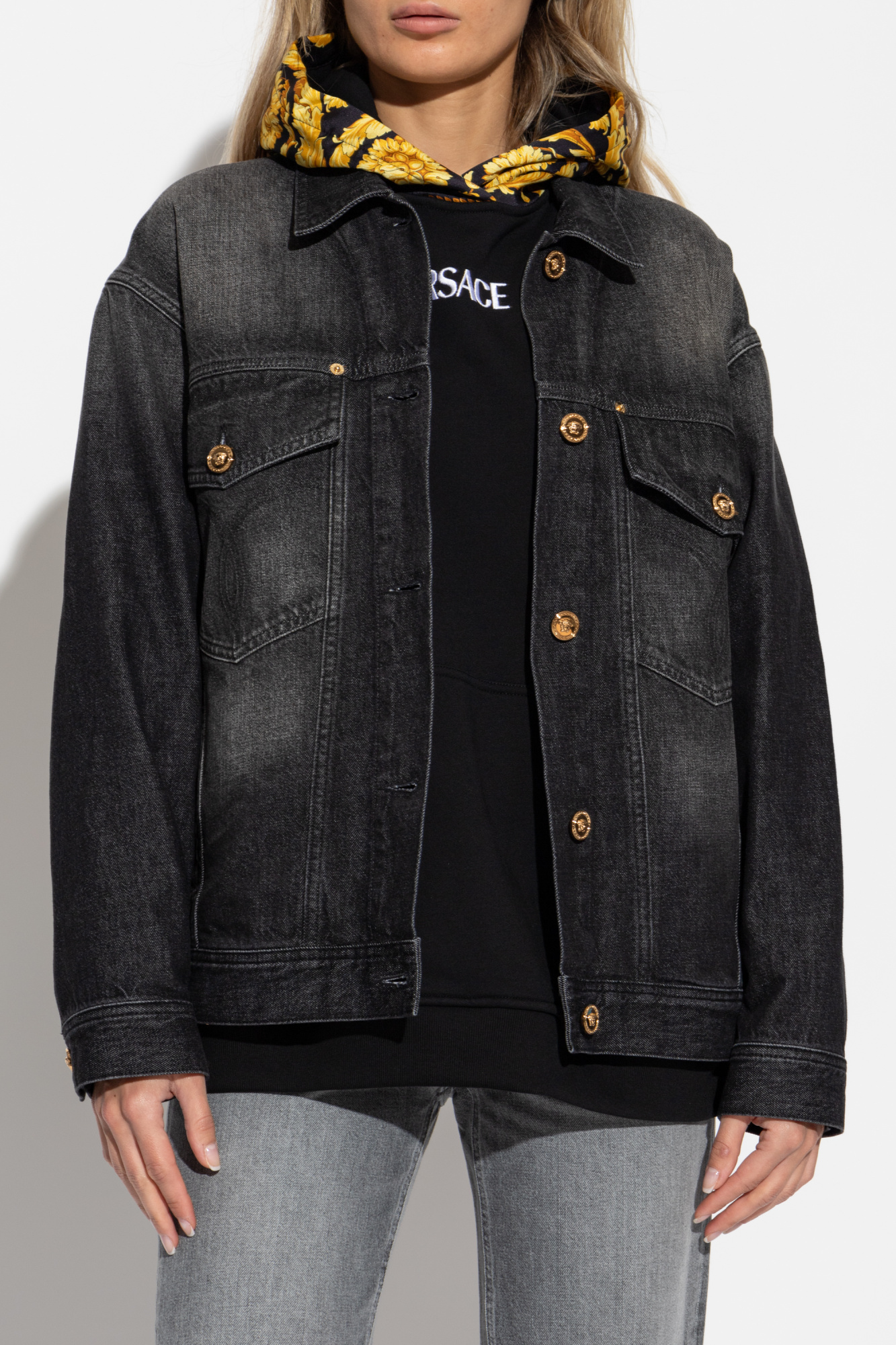 Versace Oversize denim jacket | Women's Clothing | Vitkac Versace Oversize denim jacket | Women's Clothing | Vitkac